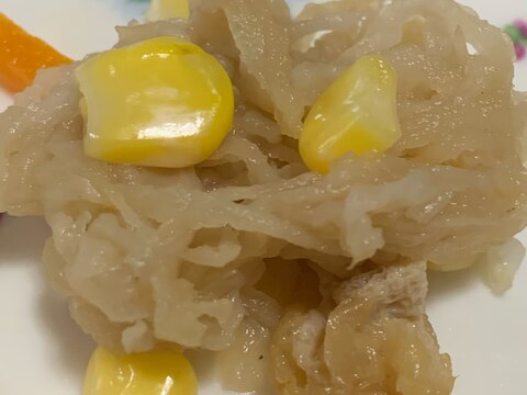 とうもろこしたっぷり！切干大根の煮物